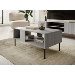 ASENSIO LAW-1 sofabord, lyseGrå / Sort