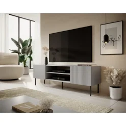 ASENSIO RTV-1 TV bord, lyseGrå / Sort