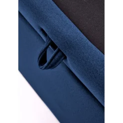 ASENTO 160x200 cmSeng - Mørkeblå Velour