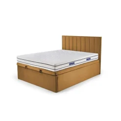 ASENTO 160x200 seng - Sennepsfarvet