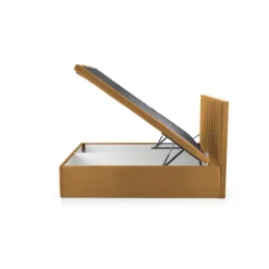 ASENTO 160x200 seng - Sennepsfarvet