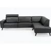Assens læder Hjørnesofa med open end - Højrevendt