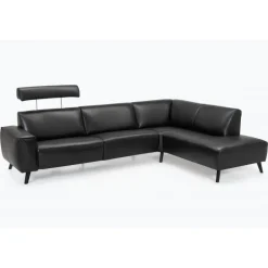 Assens læder Hjørnesofa med open end - Højrevendt