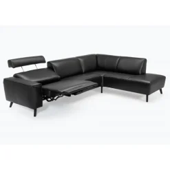 Assens læder Hjørnesofa med open end - Højrevendt
