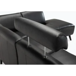 Assens læder Hjørnesofa med open end - Højrevendt