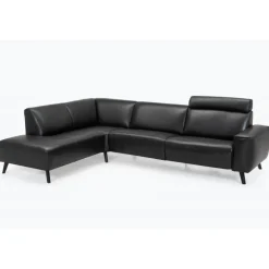 Assens læder Hjørnesofa med open end - Venstrevendt