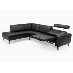 Assens læder Hjørnesofa med open end - Venstrevendt