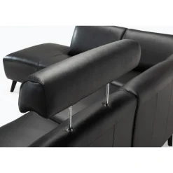 Assens læder Hjørnesofa med open end - Venstrevendt