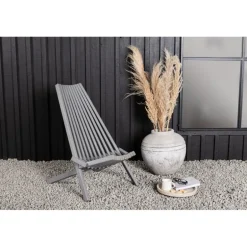 Asta Lounge Stol - Mørkegrå,Off White