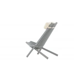 Asta Lounge Stol - Mørkegrå,Off White