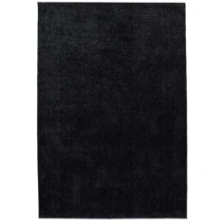 Ata Kortluvet tæppe Ensfarvet - Antracit