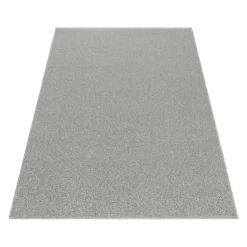 Ata Kortluvet tæppe Ensfarvet - Creme