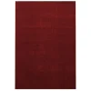 Ata Kortluvet tæppe Ensfarvet - Rød