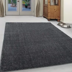 Ata Kortluvet Tæppeløber Ensfarvet - Grå