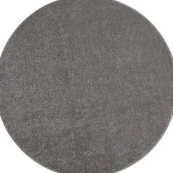 Ata Rund Kortluvet tæppe Ensfarvet - Beige