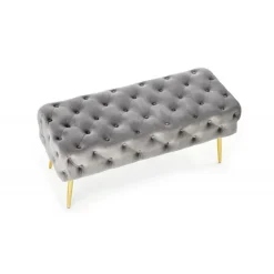 ATHENA Bænk, - Grå/guld