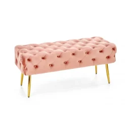 ATHENA bænk - Pink/guld