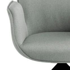 Aura spisebordsstol med armlæn grå stof