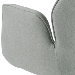 Aura spisebordsstol med armlæn grå stof