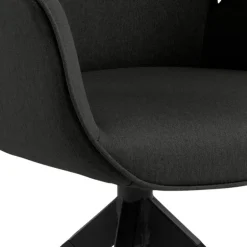 Aura spisebordsstol med armlæn grå stof