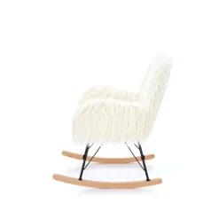 AUSTIN lænestol Creme / Sort / Natur