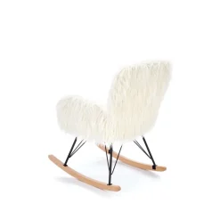 AUSTIN lænestol Creme / Sort / Natur