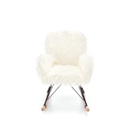 AUSTIN lænestol Creme / Sort / Natur