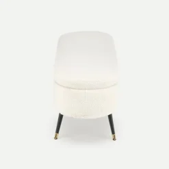 AVEIRO bænk med opbevaringsfunktion, Cremefarvet