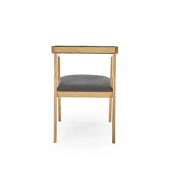 AZUL 2 Spisebordsstol, Naturlig eg / Grå