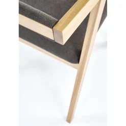 AZUL 2 Spisebordsstol, Naturlig eg / Grå