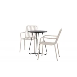 Bacong Rund Loungesæt - Havemøbelsæt - Beige,Sort