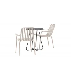 Bacong Rund Loungesæt - Havemøbelsæt - Beige,Sort