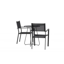 Bacong Rund Loungesæt - Havemøbelsæt - Sort