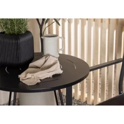 Bacong Rund Loungesæt - Havemøbelsæt - Sort