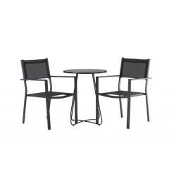 Bacong Rund Loungesæt - Havemøbelsæt - Sort
