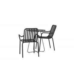 Bacong Rund Loungesæt - Havemøbelsæt - Sort