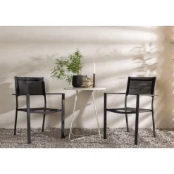 Bacong Rundt Loungesæt - Havemøbelsæt - Beige,Sort