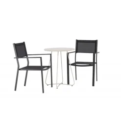 Bacong Rundt Loungesæt - Havemøbelsæt - Beige,Sort