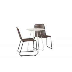 Bacong Rundt Loungesæt - Havemøbelsæt - Beige,Brun