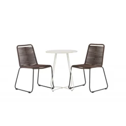 Bacong Rundt Loungesæt - Havemøbelsæt - Beige,Brun