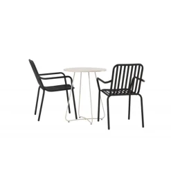 Bacong Rundt Loungesæt - Havemøbelsæt - Beige,Sort