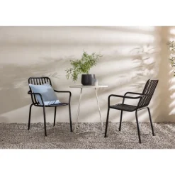 Bacong Rundt Loungesæt - Havemøbelsæt - Beige,Sort