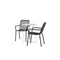 Bacong Rundt Loungesæt - Havemøbelsæt - Beige,Sort