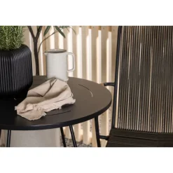 Bacong Rundt Loungesæt - Havemøbelsæt - Sort