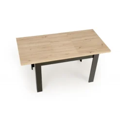 BAGIO Spisebordmedudtræk, Artisan Eg / Sort