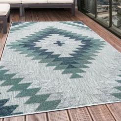 Bahama Udendørs tæppe Geometrisk - Blå