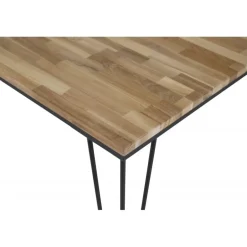 Bali Spisebord - Sort og Natur