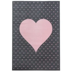 Bambi Børne Tæppeløber Hjerte - Pink