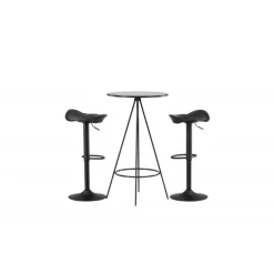 Bar sæt Bistro med stole Adesto - Sort