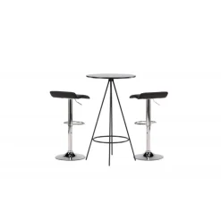 Bar sæt Bistro med stole Jonna - Sort
